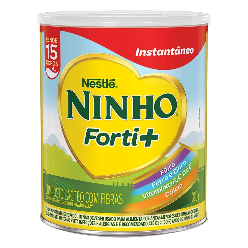 Ninho Forti+ Composto Lácteo com Fibras Nestlé Lata (380g)